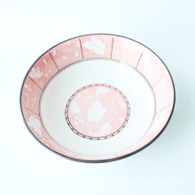 High-end set tableware ceramic soup bowl single plate